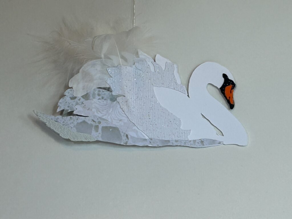 Swan Paper Ornament