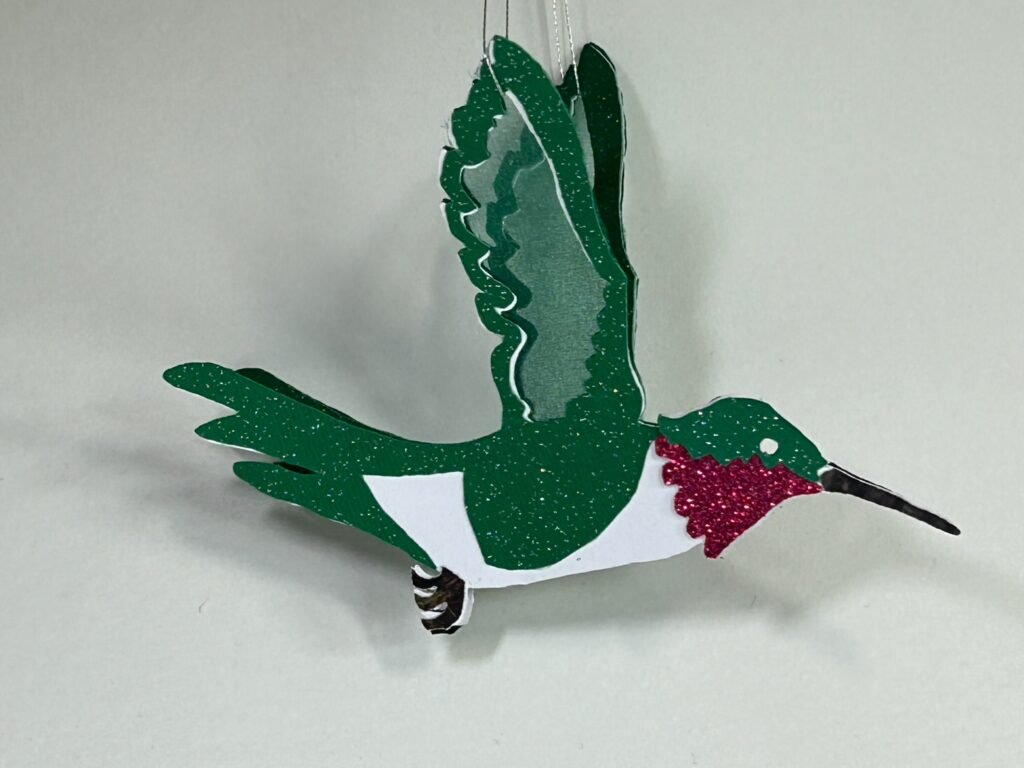 Hummingbird Paper Ornament