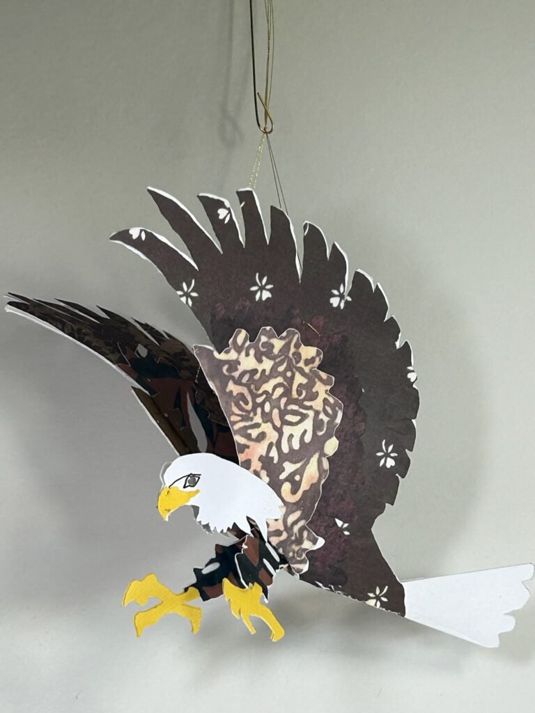 Bald Eagle Paper Ornament