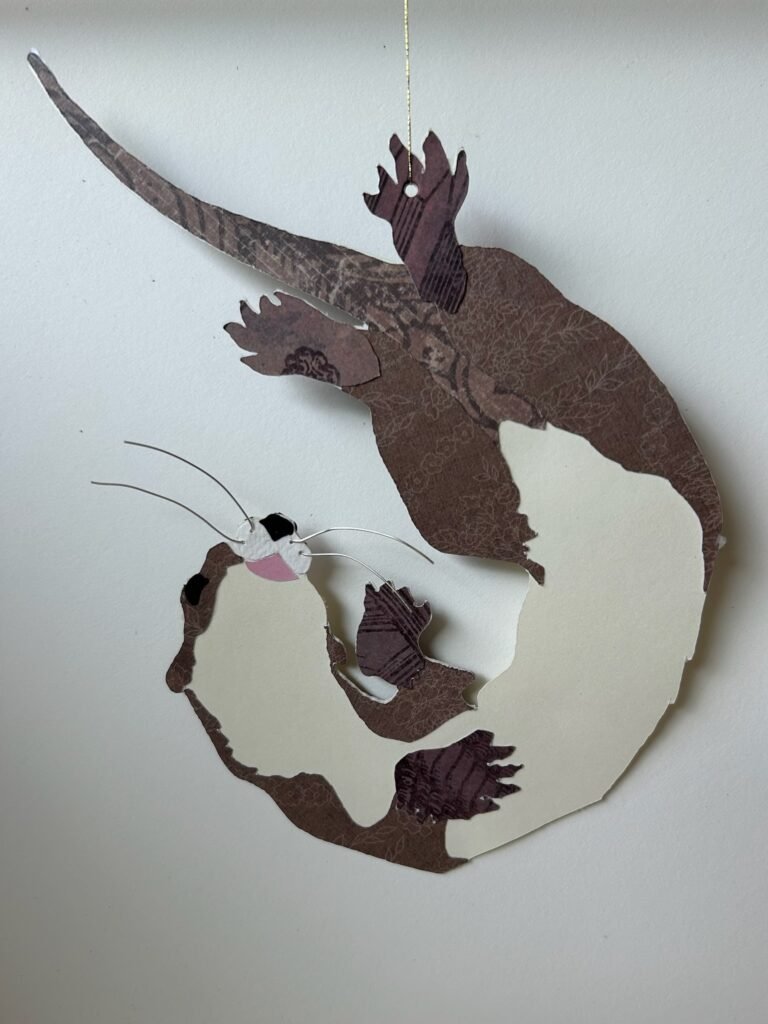 Otter Paper Ornament