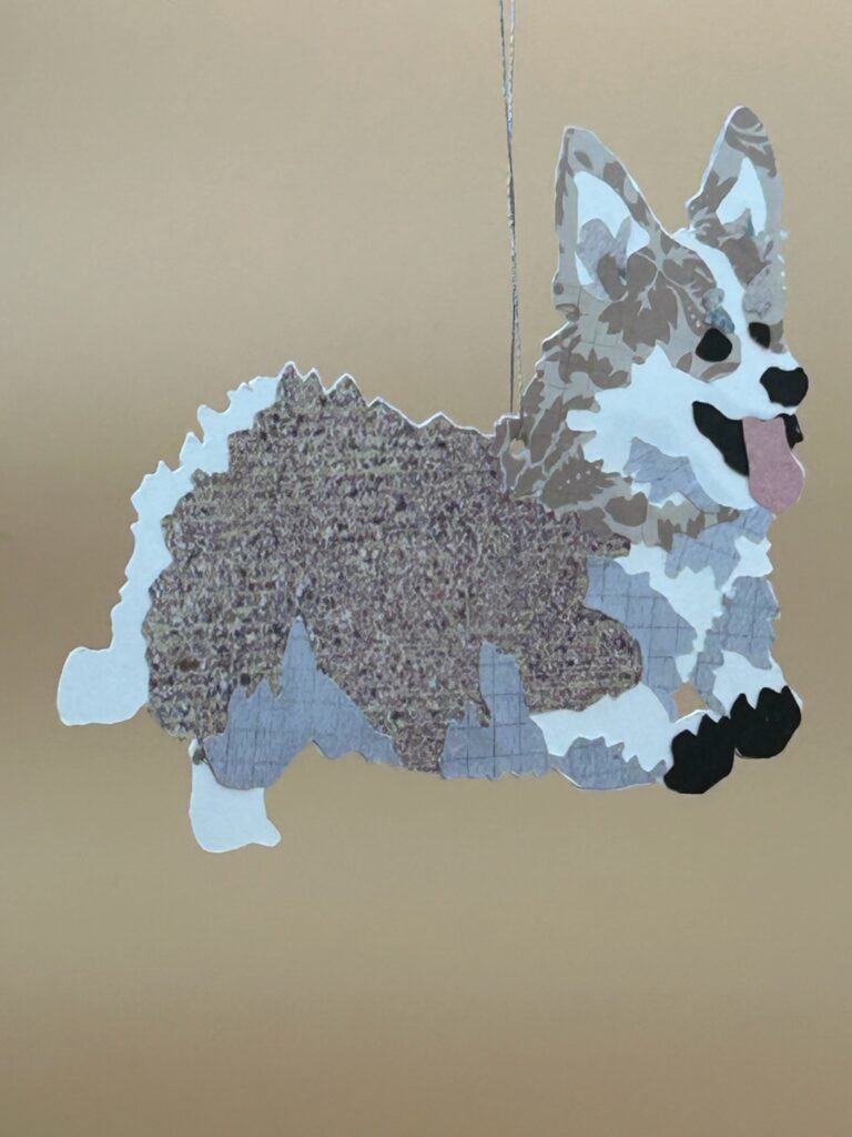 Corgi Paper Ornament