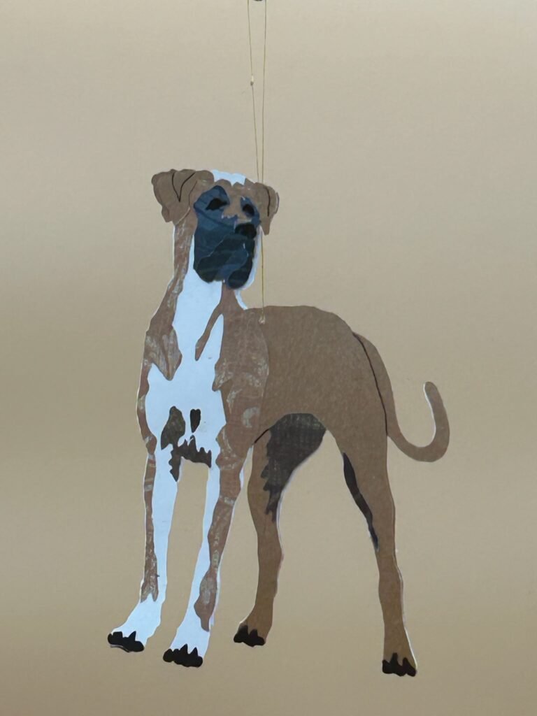 Great Dane Paper Ornament