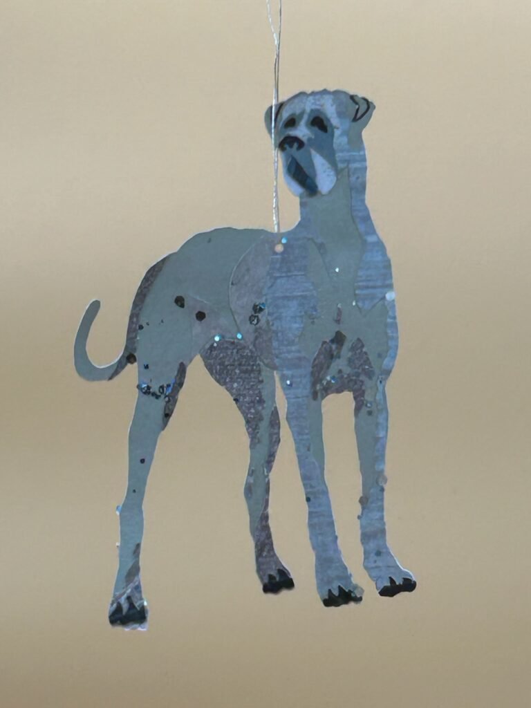 Great Dane Paper Ornament