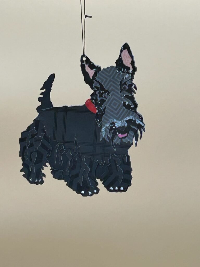 Scottish Terrier paper ornament