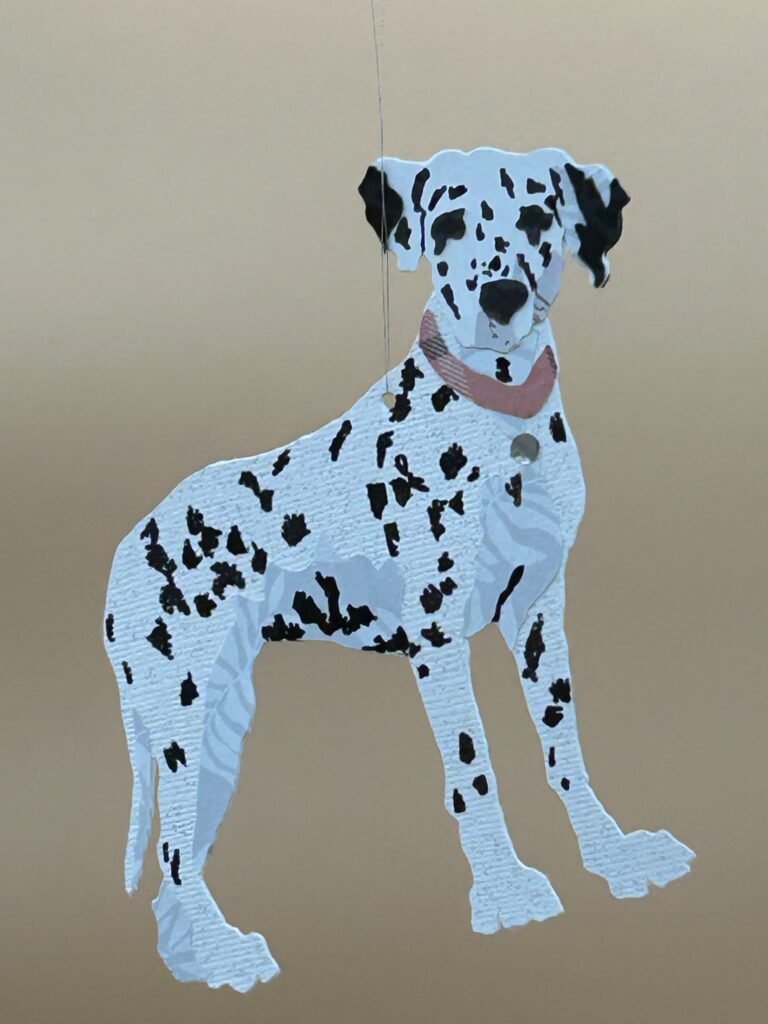 Dalmation paper ornament