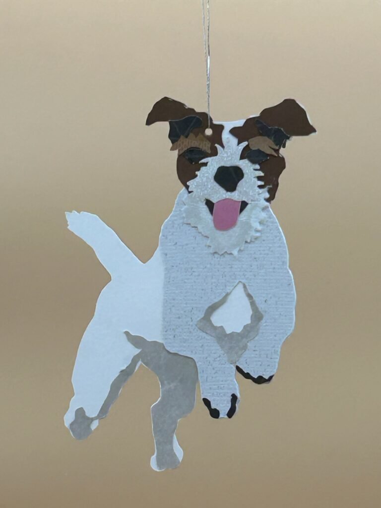 Jack Russell Terrier paper ornaments