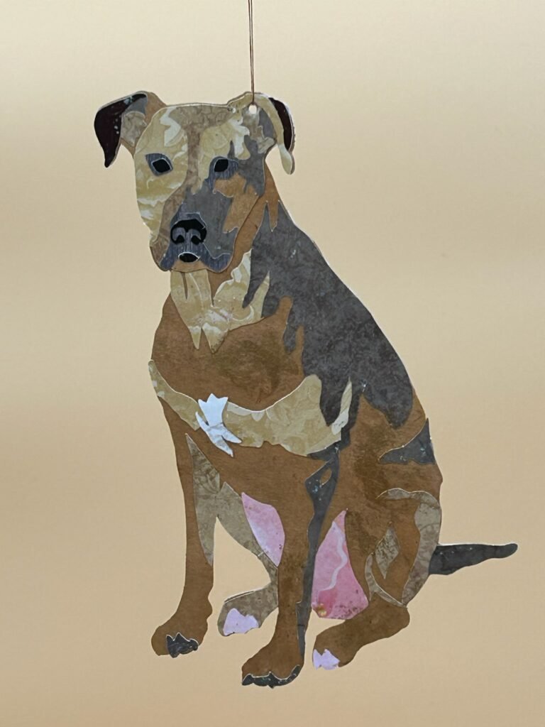 Mixed Dog Breed Spritz Paper Ornament